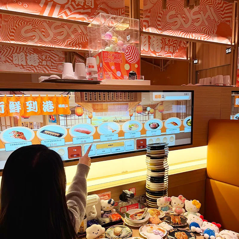 Equipo de cinta transportadora de punto fijo de sushi estándar de exportación