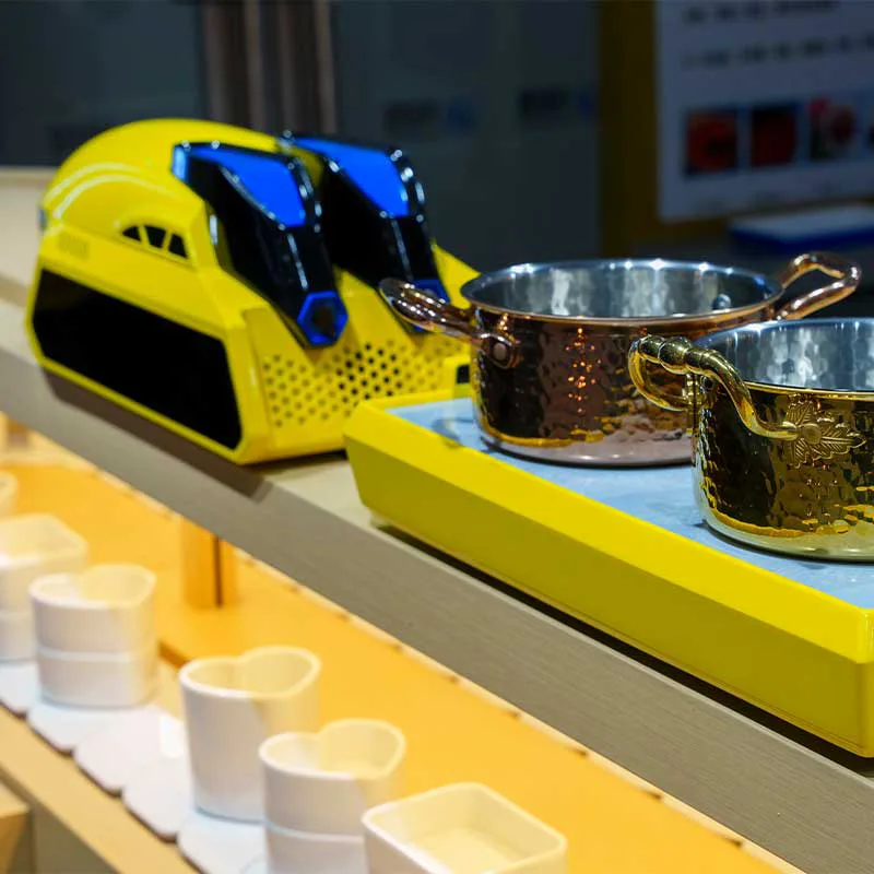 Commercial Rotating Hot Pot Conveyor Equipment